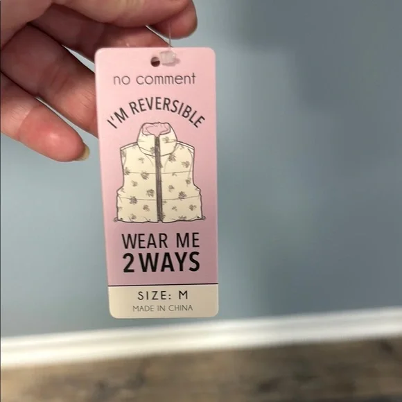 Floral Pink Kids Puffer Vest - Picture 5 of 11